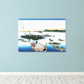 Insel Tsukuda in der Provinz Musashi Leinwanddruck (Insitu (Holzboden))