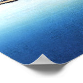 Insel Tsukuda in der Provinz Musashi Poster (Ecke)