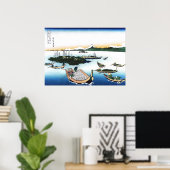 Insel Tsukuda in der Provinz Musashi Poster (Heimbüro)