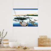Insel Tsukuda in der Provinz Musashi Poster (Küche)