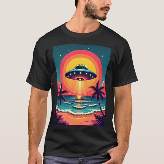Insel UFO T-Shirt (Vorderseite)