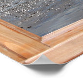 Insel- und Ozeanansicht aus einem Fenster Poster (Ecke)