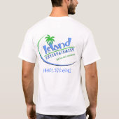 Insel-Unterhaltung T-Shirt (Rückseite)
