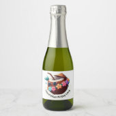 Insel Vibes Coconut Schaumweinetikett (Vorderseite)