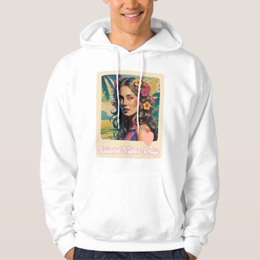 Insel Vibes Nur Pazifikinsel Hoodie (Vorderseite)