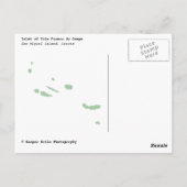 Insel Vila Franca do Campo Postkarte (Rückseite)