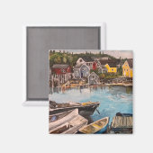 Insel Vindelhaven, Gemälde Maine Magnet (Vorderseite/Rückseite)