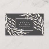 Insel Vintag Botanisch Visitenkarte (Vorderseite)