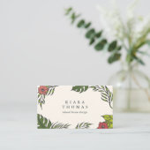 Insel Vintag Botanisch Visitenkarte (Stehend Vorderseite)