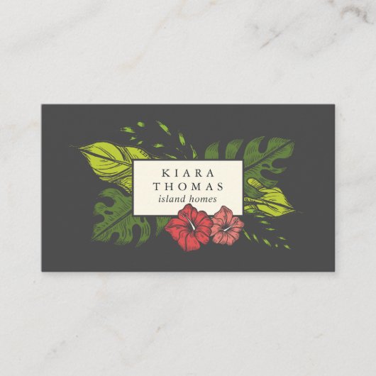 Insel Vintag Visitenkarte (Vorderseite)