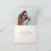 Insel Vintages Ananas Hochzeitsfest Foto Dankeskarte (Innenseite)