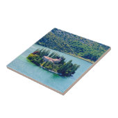 Insel Visovac Kloster in Krka NP - Kroatien Fliese (Seite)