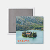 Insel Visovac Kloster in Krka NP - Kroatien Magnet (Vorderseite/Rückseite)