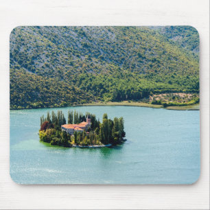 Insel Visovac Kloster in Krka NP - Kroatien Mousepad