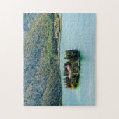 Insel Visovac Kloster in Krka NP - Kroatien Puzzle (Vertikal)