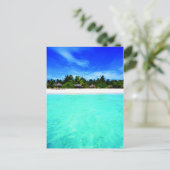 Insel vom Meer Postkarte (Stehend Vorderseite)