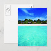 Insel vom Meer Postkarte (Vorne/Hinten)