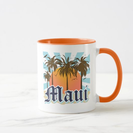Insel von Andenken Mauis Hawaii Tasse (Rechts)