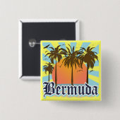 Insel von Bermuda-Andenken Button (Vorne & Hinten)