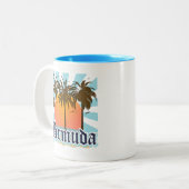 Insel von Bermuda-Andenken Zweifarbige Tasse (Vorderseite Links)