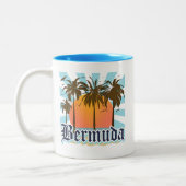 Insel von Bermuda-Andenken Zweifarbige Tasse (Links)