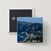 Insel von Capri, Italien Button (Vorne & Hinten)