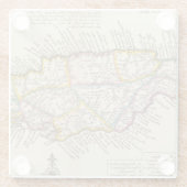 Insel von Jamaika Glasuntersetzer (Rückseite)