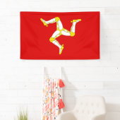 Insel von Mann Flagge Banner (Insitu)