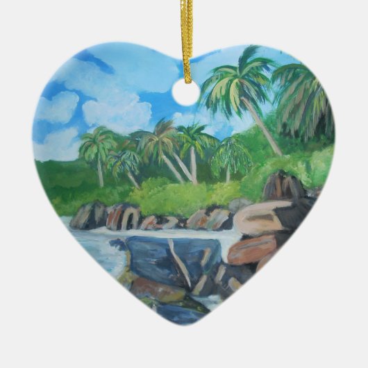 Insel von Seychellen-Verzierung Keramik Ornament (Vorne)