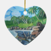 Insel von Seychellen-Verzierung Keramik Ornament (Hinten)