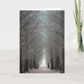 Insel von verrühren Wald Feiertagskarte