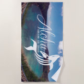 Insel-Wal Hanauma Bucht-Hawaiis Oahu Strandtuch (Vorderseite)