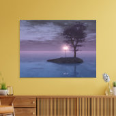 Insel Wanderers Canvas Print Leinwanddruck (Insitu (Wohnzimmer))