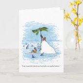 Insel war Level Grußkarte Karte (Gelbe Blume)