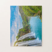Insel Wasserfall Puzzle (Vertikal)