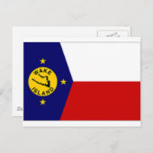 Insel weck Lokale, nicht amtliche Flagge Postkarte (Vorne/Hinten)