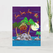 Insel Weihnachtskarte Feiertagskarte (Vorderseite)