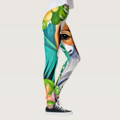 Insel Welpe: Blumenfreund Leggings (Rechts)