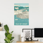 Insel Wight Ventnor Reiseplakat Poster (Heimbüro)