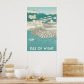 Insel Wight Ventnor Reiseplakat Poster (Küche)