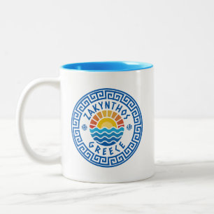 Insel Zakynthos, Griechenland - Sonnenschein und M Zweifarbige Tasse