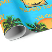 Insel-Zeit Geschenkpapier (Rolleneckpunkt)