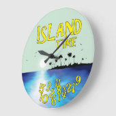 Insel-Zeit Große Wanduhr (Winkel)