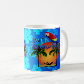 Insel-Zeit in der Hängematte Kaffeetasse (VorderseiteRechts)