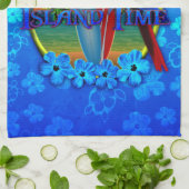 Insel-Zeit-Sonnenuntergang Handtuch (Gefaltet)