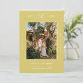 Insel-Ziel-Hochzeit Save The Date (Stehend Vorderseite)