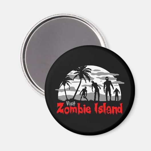 Insel Zombie Magnet (Vorderseite/Rückseite)