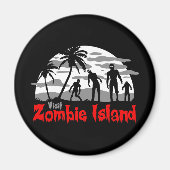 Insel Zombie Magnet (Vorne)