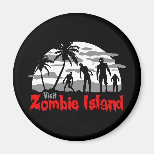 Insel Zombie Magnet (Vorne)