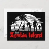 Insel Zombie Postkarte (Vorne/Hinten)
